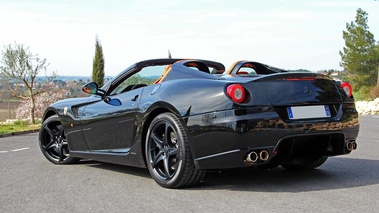 Ferrari 599 SA Aperta noir 3/4 arrière gauche 2