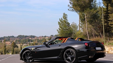 Ferrari 599 SA Aperta noir 3/4 arrière gauche 4