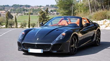 Ferrari 599 SA Aperta noir 3/4 avant gauche 2