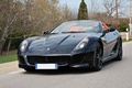 Ferrari 599 SA Aperta noir 3/4 avant gauche travelling 2