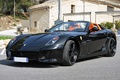 Ferrari 599 SA Aperta noir 3/4 avant gauche