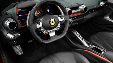 Ferrari 812 Superfast rouge tableau de bord