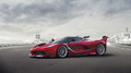 Ferrari LaFerrari FXX K - Rouge - 3/4 avant gauche