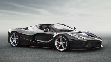 Ferrari LaFerrari Spider noir 3/4 avant droit