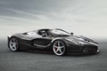 Ferrari LaFerrari Spider noir 3/4 avant droit