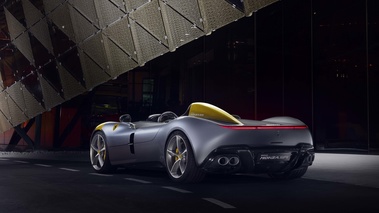 Ferrari Monza SP1 gris 3/4 arrière gauche