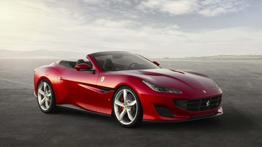 Ferrari Portofino rouge 3/4 avant droit