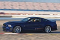 Shelby 1000 - bleue - profil gauche, dynamique