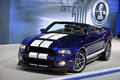 Shelby GT500 Convertible - bleue - 3/4 avant gauche, Salon de Chicago