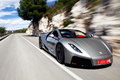 GTA Spano gris 3/4 avant droit travelling