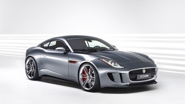 Jaguar C-X16 - gris - 3/4 avant droit