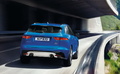 Jaguar F-Pace - Bleu - 3/4 arrière droit dynamique