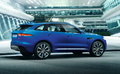 Jaguar F-Pace - Bleu - Profil droit