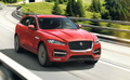 Jaguar F-Pace - Rouge - 3/4 avant droit dynamique