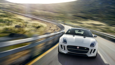 Jaguar F-Type Coupé - blanc - face avant