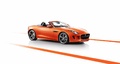 Jaguar F-Type S V6 orange 3/4 avant droit