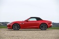 Jaguar F-Type S V8 rouge profil capoté 2