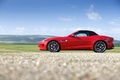 Jaguar F-Type S V8 rouge profil capoté