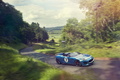 Jaguar Project 7 - bleu - 3/4 avant droit dynamique