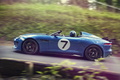 Jaguar Project 7 - bleu - profil gauche, dynamique