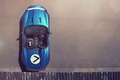 Jaguar Project 7 - bleu - vue de dessus