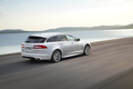 Jaguar XF Sportbreak S blanc 3/4 arrière droit travelling