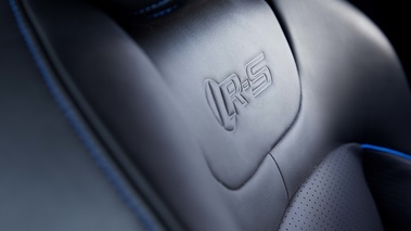 Jaguar XFR-S bleu logo siège