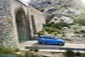 Jaguar XFR-S Sportbrake - bleu - profil droit dynamique