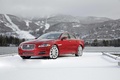 Jaguar XJ V6 AWD rouge 3/4 avant gauche 2