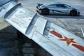 Koenigsegg Agera anthracite profil vue de haut