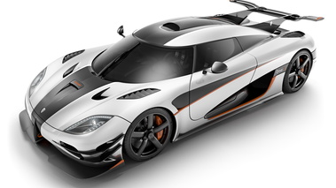 Koenigsegg Agera One:1 - grise - 3/4 avant gauche