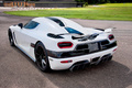 Koenigsegg Agera R blanc 3/4 arrière gauche