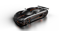 Koenigsegg Agera RS carbone 3/4 avant gauche vue de haut