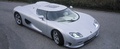 Koenigsegg CC8S gris 3/4 avant droit vue de haut