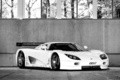 Koenigsegg CCGT blanc 3/4 avant droit