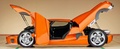 Koenigsegg CCR orange profil ouvrants