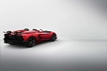 Lamborghini Aventador J rouge 3/4 arrière droit