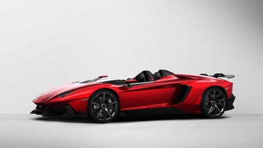 Lamborghini Aventador J rouge 3/4 avant gauche 2