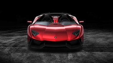 Lamborghini Aventador J rouge face avant