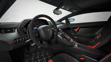 Lamborghini Aventador LP770-4 SVJ vert intérieur