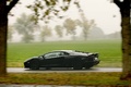 Lamborghini Aventador noir 3/4 arrière gauche filé 3