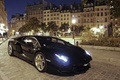 Lamborghini Aventador noir 3/4 avant droit 2