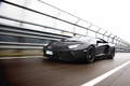 Lamborghini Aventador noir 3/4 avant gauche travelling penché 2