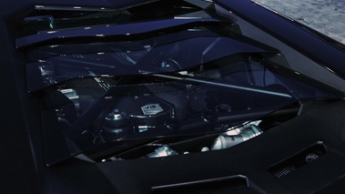 Lamborghini Aventador noir moteur