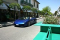 Lamborghini Gallado LP550-2 Spyder bleu 3/4 avant gauche filé