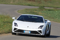 Lamborghini Gallardo LP560-4 MkII blanc 3/4 avant gauche penché