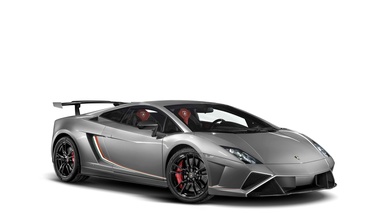 Lamborghini Gallardo LP570-4 Squadra Corse gris 3/4 avant droit