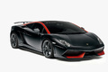 Lamborghini Gallardo LP570-4 Superleggera Edizione Tecnica noir mate 3/4 avant droit