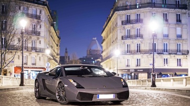 Lamborghini Gallardo Superleggera anthracite 3/4 avant droit