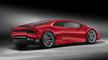 Lamborghini Huracan LP580-2 rouge 3/4 arrière droit